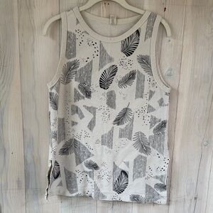 Cotton Botanical Print Top Size S
